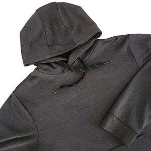 The North Face Men’s Heathered Charcoal Logo Fleece Pullover Hoodie M - like new